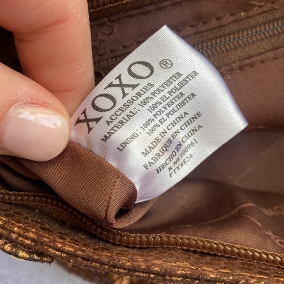 XOXO NWOT bronze metallic Y2k shoulder bag. - Picture 7 of 11